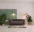 2' X 6' Blue And Yellow Abstract Power Loom Non Skid Area Rug